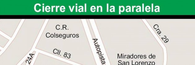 Ajustes viales por obras  del Tercer Carril